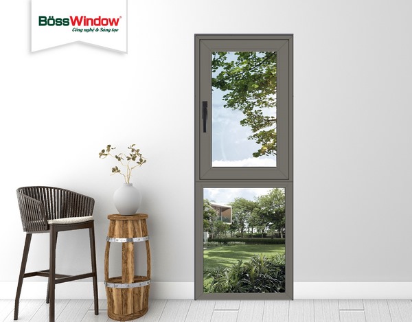 Mẫu cửa sổ mở hất 1 cánh BosWindow